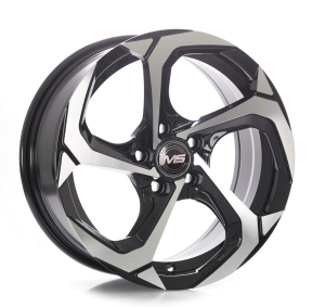 1058 - BLACK MACHINE FACE 15x6.5 5X100