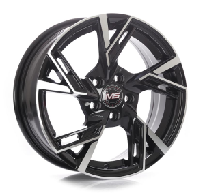 1088 - BLACK MACHINE FACE 15x6.0 5X100