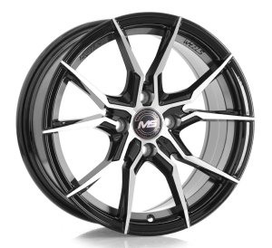 1201 - BLACK MACHINE FACE AND INNER LIP 4X100 15x7.0 R1525154