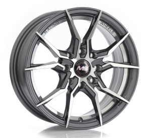 1201 - GUN METAL+MACHINE FACE AND INNER LIP 4X100 | 4X108/114.3 14x6.0 R1425052