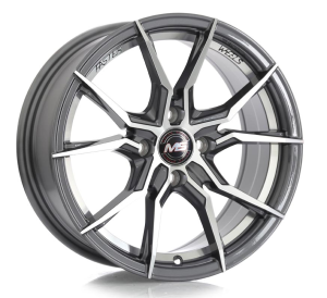 1201 - GUN METAL+MACHINE FACE AND INNER LIP 4X100 15x7.0 R1525157