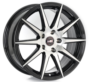1225 - BLACK MACHINE FACE 4X100 | 5X100 17x7.5 R1761062