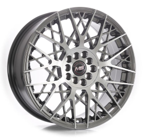 1227 - HYPER BLACK MACHINE FACE 4X100 | 4X108/114.3 | 5X100/114.3 17x7.5 R1725037