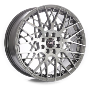 1227 - HYPER BLACK MACHINE FACE 4X100 | 4X108/114.3 | 5X100/114.3 17x7.5 R1725036