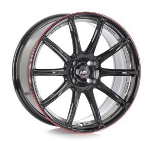 1290 - BLACK MACHINE LIP RED COAT+INNER MACHINE 4X100 17x7.5 R1761175