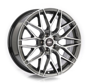 1310 - HYPER BLACK+MACHINED FACE 4X100 | 5X100 17x7.5 R1761118