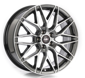1310 - HYPER BLACK MACHINE FACE 5X112 | 5X114.3 17x7.5 R1725039