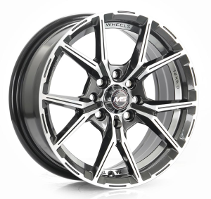 1386 - HYPER BLACK MACHINE FACE+INNER MACHINE LINE 4X100/108 | 4X100/114.3 14x6.0 R1461084