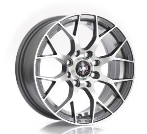 1415 - GUN METAL+MACHINE FACE AND INNER LIP 4X100/114.3 15x7.0 R1525141
