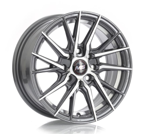 1432 - GUN METAL+MACHINE FACE AND INNER LIP 4X100 | 4X108/114.3 14x6.0 R1425043