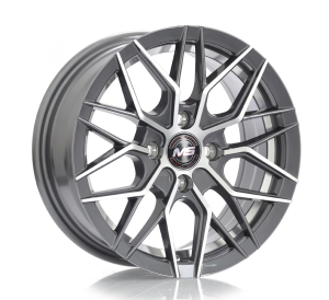 1433 - GUN METAL+MACHINE FACE AND INNER LIP 4X100 15x7.0 R1525145