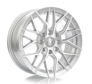 1433 - HYPER SILVER+MACHINE FACE AND INNER LIP 4X100 | 4X108/114.3 15x7.0 R1525142