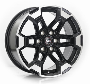 1446 - BLACK MACHINE FACE 6X114.3 16x7.5 R1661016