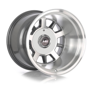 1460 - GUN METAL MACHINE FACE AND LIP 15x12 5X114.3/127 | 6X139.7