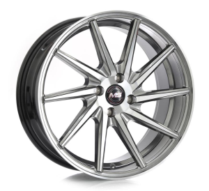 1477L - HYPER BLACK MACHINE FACE 4X100 | 5X100 17x7.5 R1725077