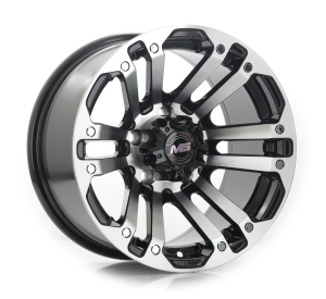 1482 - BLACK MACHINE FACE 15x8.0 5X114.3 | 5X139.7