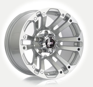 1482 - SILVER MACHINE FACE 5X114.3 | 5X120 | 6X114.3 | 6X139.7 15x8.0 R1525109
