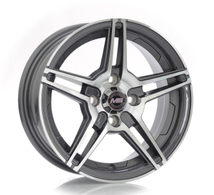 1504 - GUN METAL+ MACHINE FACE 4X100 14x6.0 R1425045