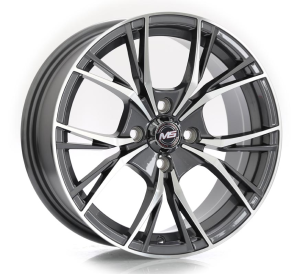 1545 - GUN METAL MACHINE FACE 4X100 14x6.0 R1425047