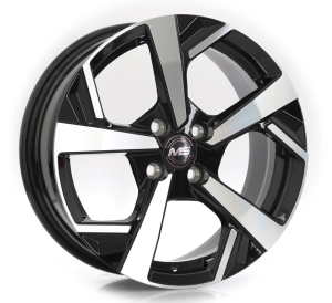1559 - BLACK MACHINE FACE 4X100 | 5X100 16x6.5 R1625014