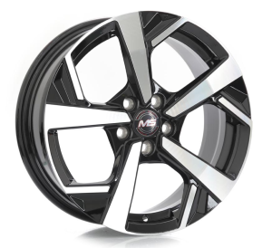 1559 - BLACK MACHINE FACE 4X100 | 5X100 | 5X112 16x6.5 R1625015