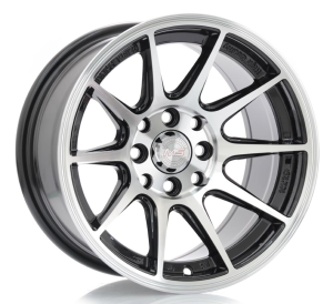 256 - BLACK MACHINE FACE 4X100/114.3 14x7.5 R1425055