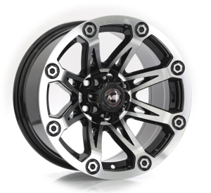 4171 - BLACK MACHINE FACE 5X114.3 | 6X139.7 15x8.0 R1525163