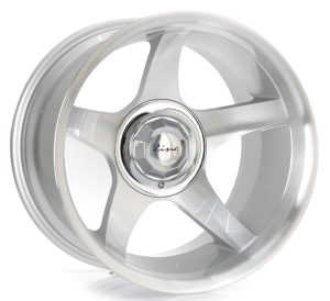Rin 4358 - SILVER MACHINE LIP AND FACE 5X139.7 17x10 R1716755 con barrenación 5-139.7