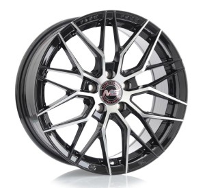 4367 - BLACK MACHINE FACE 4X100 | 5X100 | 5X114.3 16x7.0 R1625039