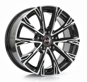 4392 - BLACK MACHINE FACE 15x6.5 5X100