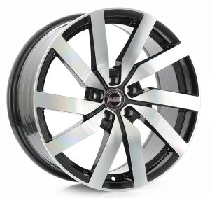 4393 - BLACK MACHINE FACE 4X100 | 5X100 | 5X112 17x7.5 R1725031