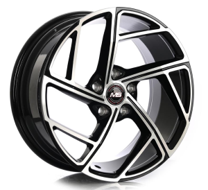 5099 - BLACK MACHINE FACE 5X100 | 5X114.3 17x7.5 R1716809