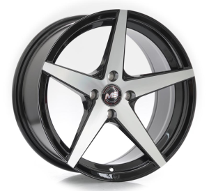 5212 - BLACK MACHINE FACE 4X100 | 5X100 16x7.5 R1661025