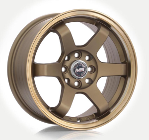 6003 - BRONCE FACE+MACHINE LIP+BRONZE CREAR 4X100/114.3 15x7.0 R1525112