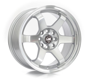 6003 - SILVER+MACHINE FACE AND LIP 4X100/108 15x7.0 R1525114