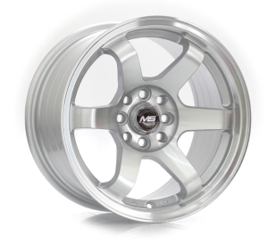 6003 - SILVER+MACHINE FACE AND LIP 4X100/108 15x8.0 R1525115