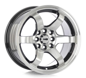 649 - BLACK MACHINE FACE+LIP 4X100/114.3 15x8.25 R1521913