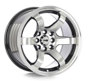 649 - BLACK MACHINE FACE+LIP 4X100/114.3 15x9.0 R1521914