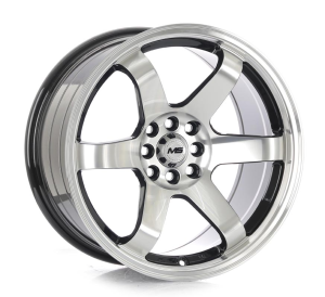 649 - BLACK MACHINE FACE+LIP 4X100/114.3 17x8.75 R1721499