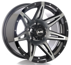 7112 - BLACK MACHINE FACE 15x8.0 5X114.3