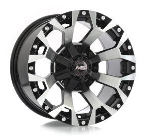 8062 - BLACK MACHINE FACE MILLING RIVIETS 5X114.3/120 | 6X114.3 | 6X139.7 15x8.0 R1525133