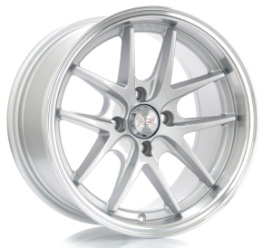 818 - SILVER+MACHINE LIP 4X100 15x8.0 R1525183