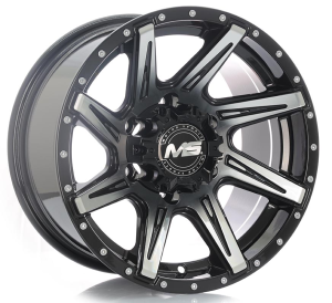 8206 - BLACK MACHINE FACE 15x8.0 5X114.3 | 6X114.3 | 6X139.7