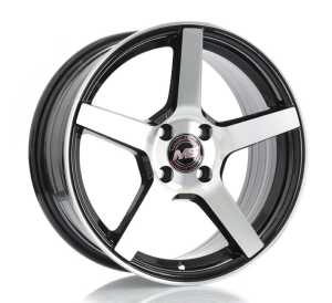 9031 - BLACK MACHINE FACE 4X100 | 5X100 | 5X108 | 5X110 | 5X114.3 16x7.0 R1625032