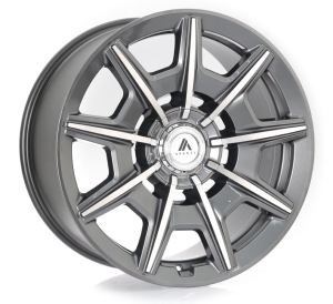 AB041-ESQUIRE - GLOSS ANTHRACITE BRIGHT MACH 22x10.5 5X112/120