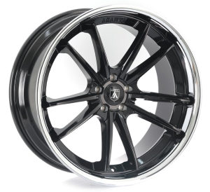 ABL-23 - GLOSS BLACK CHROME LIP 22x10.5 5X115
