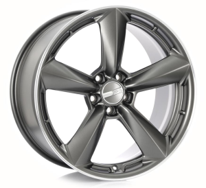 AR946 TTF - MATTE ANTHRACITE W/MACHINED LIP 20x9.5 5X114.3