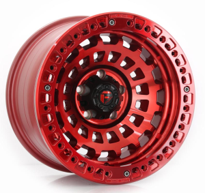 D100 ZEPHYR BL - CANDY RED WITH RED RING 17x9.0 5X127