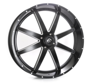 D538-MAVERICK - MATTE BLACK MILLED 30x6 4X156