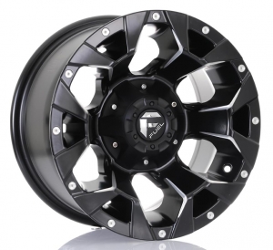 Rin D546-ASSAULT - MATTE BLACK MILLED 5X139.7 15x8.0 R1530027 con barrenación 5-139.7